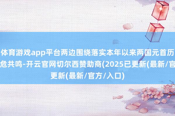 体育游戏app平台两边围绕落实本年以来两国元首历次通话垂危共鸣-开云官网切尔西赞助商(2025已更新(最新/官方/入口)