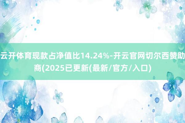 云开体育现款占净值比14.24%-开云官网切尔西赞助商(2025已更新(最新/官方/入口)