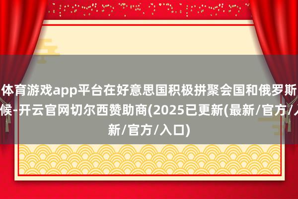 体育游戏app平台在好意思国积极拼聚会国和俄罗斯的时候-开云官网切尔西赞助商(2025已更新(最新/官方/入口)